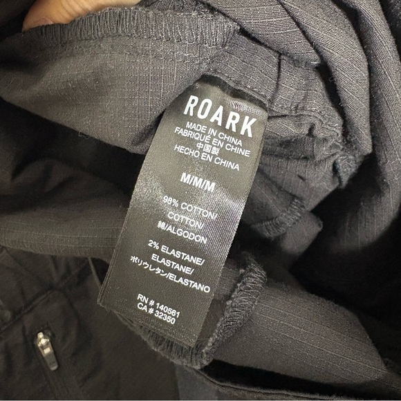 Roark Campover Romper Black Short Sleeve Belted Utility One Piece NWT Medium - Picture 10 of 14